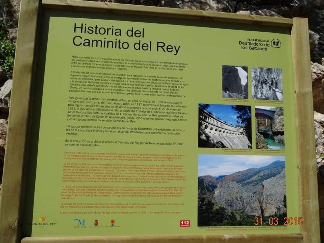 Alojamiento Rural El Paraíso del Chorro El Chorro Exterior foto